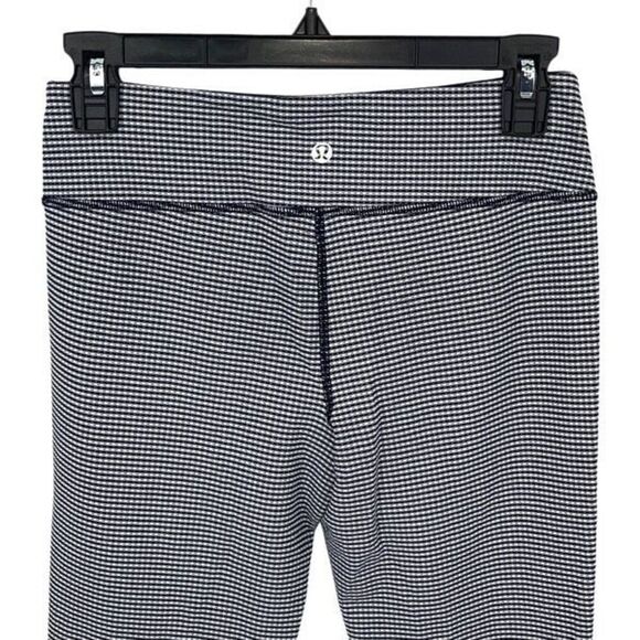 Lululemon Coast To Class Pant Gingham Inkwell Size 6‎ Navy White - Picture 7 of 10